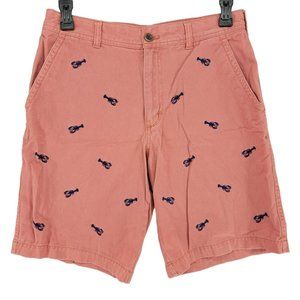 Izod Lobster Embroidered Preppy Summer Shorts
